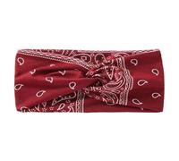 Women Headband Turban Women's Stretchy Headbands Soft Non-Slip Printed Hairbands Twisted Cross Hair Wrap For Daily Life Yoga Workout(Color-04)