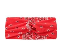 Women Headband Turban Women's Stretchy Headbands Soft Non-Slip Printed Hairbands Twisted Cross Hair Wrap For Daily Life Yoga Workout(Color-06)