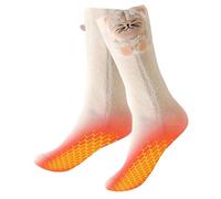 Women Heated Socks, Cute Electric Heating Socks for Womens, 2025 Upgraded 4000mAh Battery Pack & Heating Element (Not Ski Socks)