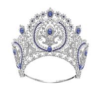 Women High End Miss Universe Crowns Wedding Party Hair Accessories 3