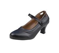 Women High Heel Loafers Shoes Clearance,Ladies Thick Heel Lace Round Head Platform Sandals Spring Summer Comfortable Mary Janes Shoe Slip-on Loafer,for Outdoor,Office,Work,Beach,UK Size 3.5-7.5