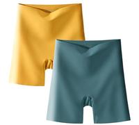 Women High-waist Ice Silk Underwear with Tummy-control Hip-lifting,Ultra Slim Traceless Panties Shapewear Shorts (15,XL)