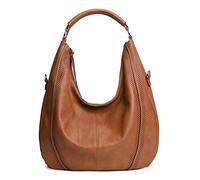 Women Hobo Bags Oversized Leather Handbags PU Crossbody Shoulder Totes Winter Stylish Purses, Soye886-tan