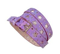 Women Hollowed Star Belt Aesthetic LaserColor Waist Belt Harajuku-Style Pants Teens Girl Waistband Accessories Street Women