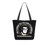 Women Holly Singer Buddy Tote Bag lightweight Shoulder Bag Large Capacity Reusable Grocery with Inner Pockets Zipper for Sport Travel Beach shopping