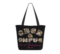 Women Holly Singer Buddy Tote Bag lightweight Shoulder Bag Large Capacity Reusable Grocery with Inner Pockets Zipper for Sport Travel Beach shopping