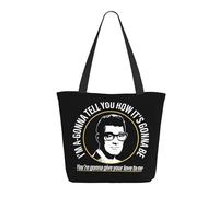 Women Holly Singer Buddy Tote Bag lightweight Shoulder Bag Large Capacity Reusable Grocery with Inner Pockets Zipper for Sport Travel Beach shopping