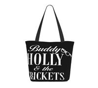 Women Holly Singer Buddy Tote Bag lightweight Shoulder Bag Large Capacity Reusable Grocery with Inner Pockets Zipper for Sport Travel Beach shopping