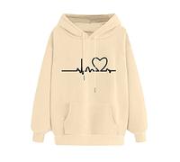 Women Hoodie of The Hoodie Jumpers End Of Year Gifts for Women Suitable for Office Hooded Women’s Sweater Casual Printed Long-sleeved Hoodies Sweatshirts Womens Clothing Sale Clearance Uk