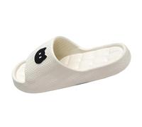 Women House Slippers Men Thick Soles Stepping Feeling Light Soft Soles Slipper Ladies Printed Cloud Sliders Lovers Summer Home Non-Slip Slides for Shower Bathroom Beach Indoor Outdoor Size 3-8