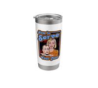 Women How to Serve Your Man Funny Retro Comic Book Stainless Steel Insulated Tumbler