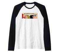 Women Human Rights - No Human Is Illegal - Comic Pop Art Raglan Baseball Tee