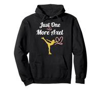Women Ice Skating - Just One More Axel Figure Skating Pullover Hoodie