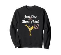 Women Ice Skating - Just One More Axel Figure Skating Sweatshirt