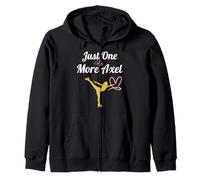 Women Ice Skating - Just One More Axel Figure Skating Zip Hoodie
