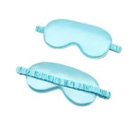 Women Imitated Silk Sleep Eye Mask Portable Travel Eyepatch Nap Eye Patch Rest Blindfold Eye Cover Sleeping Mask Night Eyeshade(Light Green,2PCS)