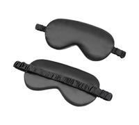 Women Imitated Silk Sleep Eye Mask Portable Travel Eyepatch Nap Eye Patch Rest Blindfold Eye Cover Sleeping Mask Night Eyeshade(Black,4PCS)