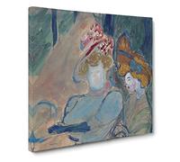 Women In A Street Cafe by Marianne von Werefkin Canvas Print | Gallery Wrapped 30mm Frame Wall Art | 20x20 inches | Ready to Hang | Classic Cityscape Picture | Living Room Bedroom Lounge Office