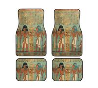 Women in Ancient Egypt Car Foot Mat Set of 4 Pieces Soft Thickened Car Floor Mats Non Slip Neoprene Car Carpet All-Weather Universal Automotive Front Rear Floor Foot Mats for SUV Trucks