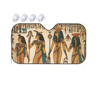 Women in Ancient Egypt Car Windshield Sun Shade Foldable Car Sun Shade Front Windshield Sunshade Windshield Cover Reflective Sun Visor Keep Your Vehicle Cool for Most Sedans SUV Truck