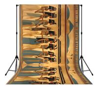 Women in Ancient Egypt Print 5×7ft Photo Backdrop, Seamless Background Cloth for Studio and Portrait Photography(No Stand)