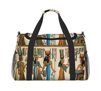 women in ancient egypt Print Everyday Use Travel Duffle Bag Large Capacity Travel Bag Stylish Functional Bag, Black, One Size