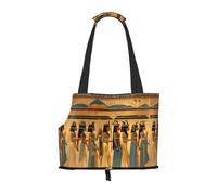 Women In Ancient Egypt Print Pet Tote Bag, Foldable Single Shoulder Pet Carrier For Small Pets Dogs Cats