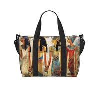 Women in Ancient Egypt Print Travel Duffel Bag, Lightweight Water-Resistant Weekender Spacious Gym & Travel Bag for Men, Women & Teens