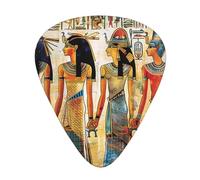 Women In Ancient Egypt Printed Custom 12 Pieces Guitar Pick In A Box,The Pick Makes Sound Clear, Ukulele, Electric Bass (0.46 0.71 0.96mm)