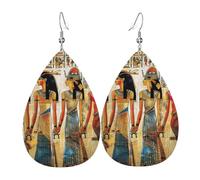 Women In Ancient Egypt Printed Leather Earring For Women,Teardrop Dangle Earrings For Women Friends Valentine Birthday Party Christmas Gifts