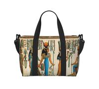 Women in Ancient Egypt Printed Travel Bag Duffle Bag for Men Women, Large Water Resistant Gym Bag Weekend Holdall Bag with Shoulder Strap