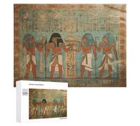 Women in Ancient Egypt Puzzles for Adults Wooden Jigsaw Puzzle with Storage Box Personalized Exquisite Wooden Puzzle for Home Wall Decorative Puzzles&Relaxing Gifts 500 PCS Pieces