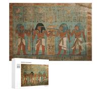 Women in Ancient Egypt Puzzles for Adults Wooden Jigsaw Puzzle with Storage Box Personalized Exquisite Wooden Puzzle for Home Wall Decorative Puzzles&Relaxing Gifts 300 PCS Pieces