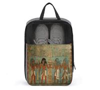 Women in Ancient Egypt Shoe Bag Travel Shoe Organizer Water-Resistant Shoe Pouch with Zipper Sneaker Dust Bag, gray, One Size, Modern