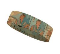 Women in Ancient Egypt Sweatbands Wicking and Moisture-Wicking Function Running Headband Cotton Polyester Fiber Sweat Band for Tennis Basketball Running Gym Working Out