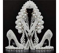 Women in High Heels DIY Pearl Dot Painting 30x30cm with Frame