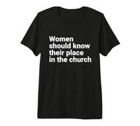 Women in Ministry Five Fold Female Pastor Christian Premium T-Shirt