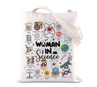 Women In Science Inspire Tote Bag Feminist Scientist Gift PhD Feminist Handbag Women Empowerment Gift (InScience T UK)