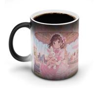 Women in The Amusement Park Color Changing Mug 11 Oz Heat Changing Coffee Mugs Funny Magic Cup Heat Sensitive Ceramics Mug Novelty Coffee Cups Personalized Customized Gift Idea for Men & Women
