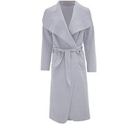 Women Italian Waterfall Long Duster Coat Ladies Belted Trench Waterfall Jacket Coat Size 8-22