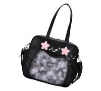 Women Japanese College Students Shoulder Crossbody Bag Aesthetic Large Capacity Handbag Clear Pin Display Sweet Itabag Aesthetic Crossbody Bag