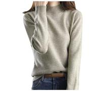 Women Jumpers and Sweaters New Half High Collar Knitted Sweater Women's Autumn Winter Short Pullover Solid Color Loose Sweater Thickened Bottoming Shirt Dropshipping Womens Jumpers Size 10 Sales