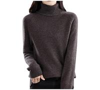 Women Jumpers and Sweaters New Half High Collar Knitted Sweater Women's Autumn Winter Short Pullover Solid Color Loose Sweater Thickened Bottoming Shirt Dropshipping Womens Jumpers Size 10 Sales