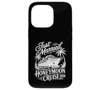 Women Just Married Honeymoon Cruise 2026 Palm Tree Travel Case for iPhone 13 Pro