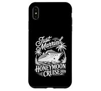 Women Just Married Honeymoon Cruise 2026 Palm Tree Travel Case for iPhone XS Max