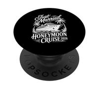 Women Just Married Honeymoon Cruise 2026 Palm Tree Travel PopSockets Adhesive PopGrip