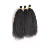 Women Kinky Straight Bulk Human Braiding Hair No Weft Boho Braids Remy Hair Extensions Extensions for Braids(22 22 22 inches)