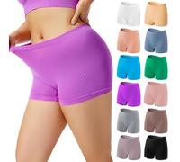 women knickers Cotton Chub Rub Full Coverage Soft Shorts Anti-Slip Undershorts That Can Be Worn As Outerwear Anti Chafing Seamless Slip Breathable Panties Yoga Pants White