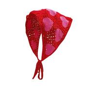 Women Knit Hairband With Frog/Heart Pattern Outdoor Camping Photo Spring Headband For Girls