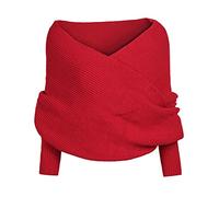 Women Knitted Sweater Tops Scarf Knitted Wrap Scarf Cape with Sleeve Wrap Winter Warm Shawl Scarves Accessories